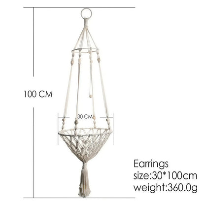 Panier Suspendu Macramé pour Chat Pour toi Mon chat