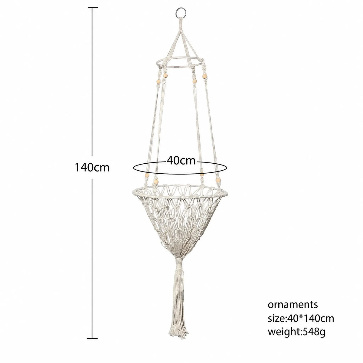 Panier Suspendu Macramé pour Chat Pour toi Mon chat