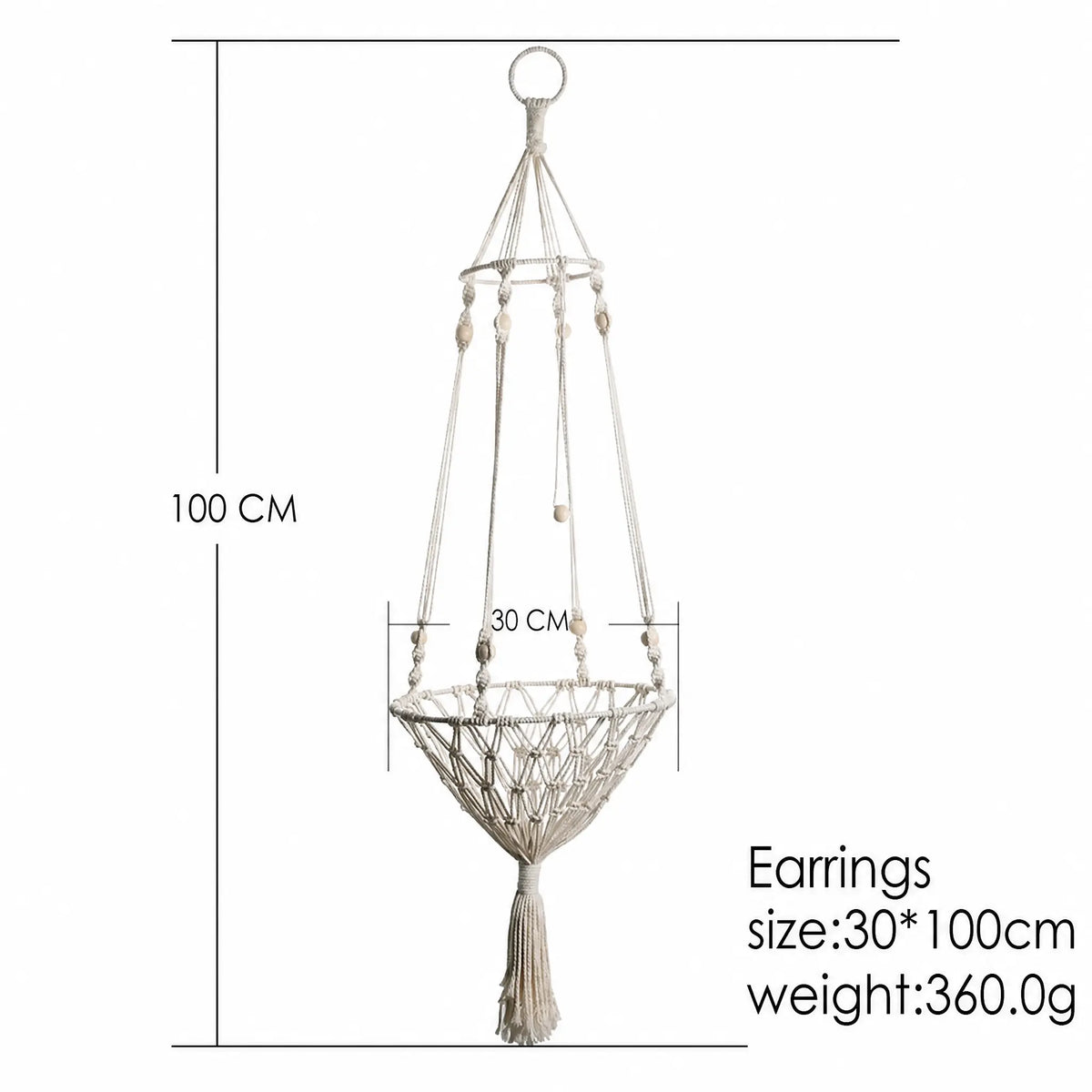 Panier Suspendu Macramé pour Chat Pour toi Mon chat