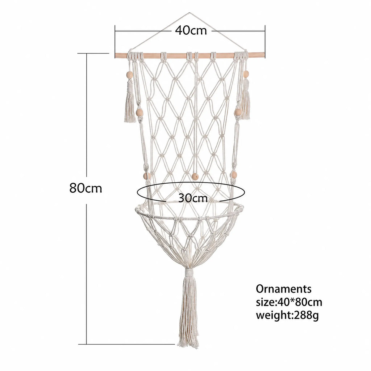 Panier Suspendu Macramé pour Chat Pour toi Mon chat