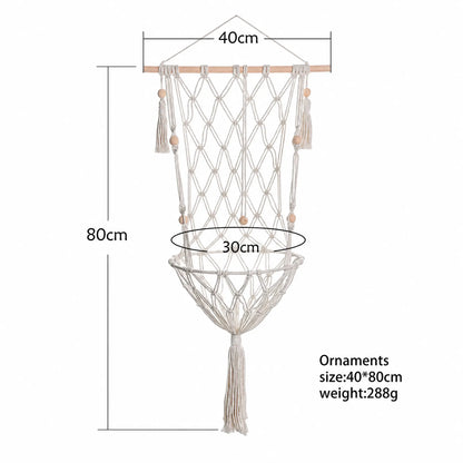 Panier Suspendu Macramé pour Chat Pour toi Mon chat