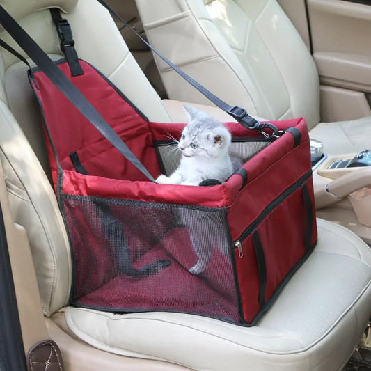 Panier de siège de voiture transportable et imperméable pour chat Pour toi Mon chat