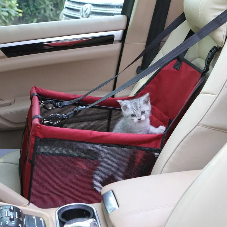 Panier de siège de voiture transportable et imperméable pour chat Pour toi Mon chat