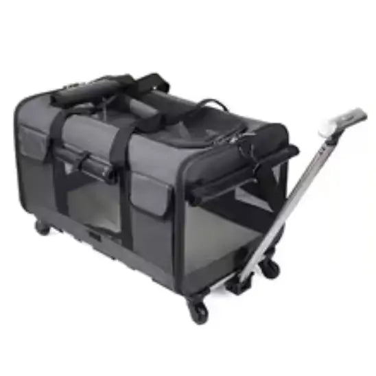 Poussette Chat Style Valise Respirante et Pliable Pour toi Mon chat