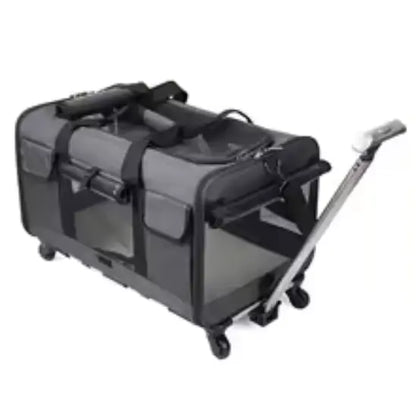 Poussette Chat Style Valise Respirante et Pliable Pour toi Mon chat