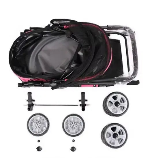 Poussette pour Chat Pratique et Élégante – Confort Optimal pour Promenade et Voyage Pour toi Mon chat