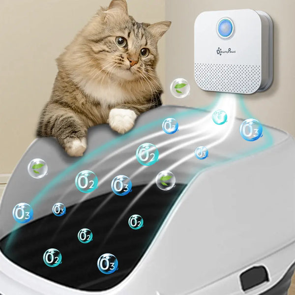 4000mah Rechargeable Cat Litter Désodorisant Automatique Chats Litière  Déodorisation Purificateur d'odeur pour animaux de compagnie Produits de  nettoyage