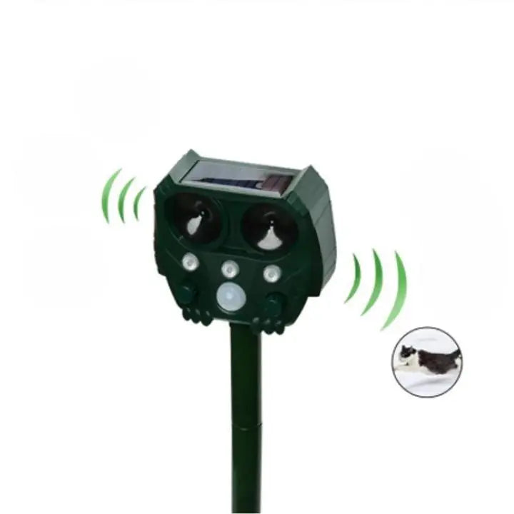 Répulsif Chat à Ultrason avec Panneau Solaire