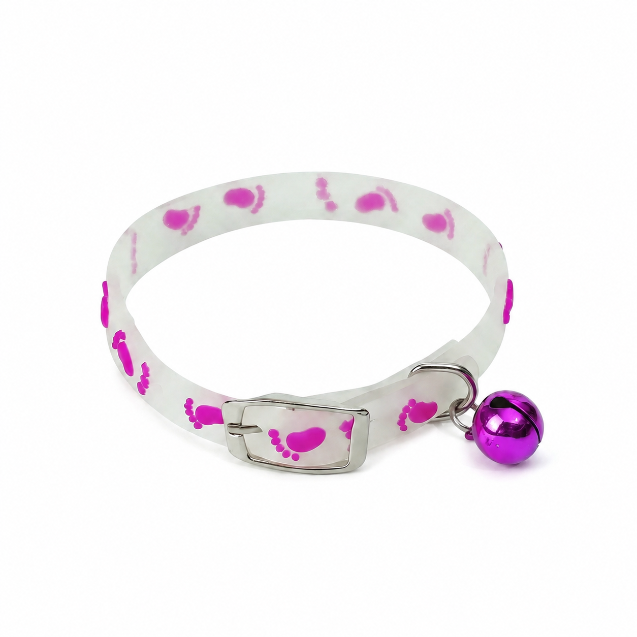 Collier Chat Anti Étranglement Fluorescent avec Clochette - vue 1