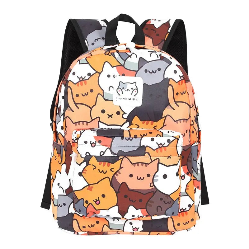 Sac à dos avec motifs de chats mignons pour filles et garçons Pour toi Mon chat