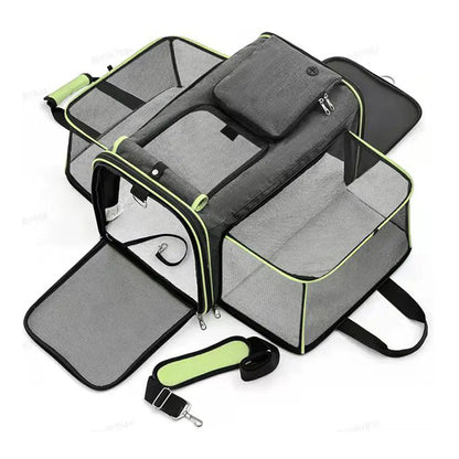 Sac de transport pliable et respirant en tissu oxford pour chat Pour toi Mon chat