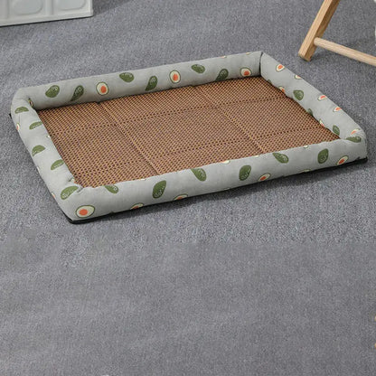 Tapis Rafraichissant Chat En Rotin Respirant Pour toi Mon chat