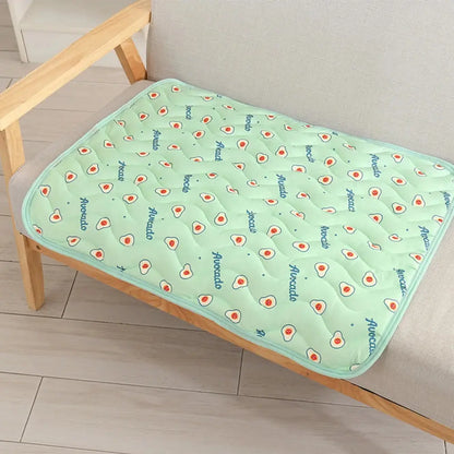 Tapis Rafraichissant Chat avec Motifs d'Avocats