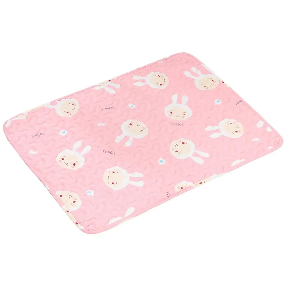 Tapis Rafraichissant Chat avec Motifs de Lapins