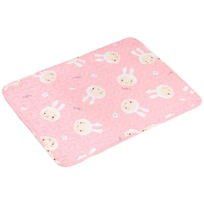 Tapis Rafraichissant Chat avec Motifs de Lapins