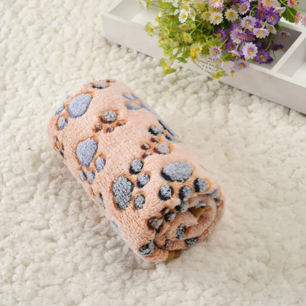 Tapis Rafraichissant Chat avec Motifs en Forme de Pattes
