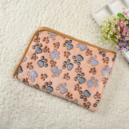 Tapis Rafraichissant Chat avec Motifs en Forme de Pattes