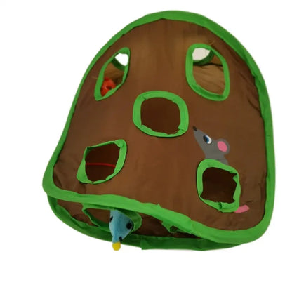 Tente de jeu à neuf trous avec souris et cloche pour chat Pour toi Mon chat