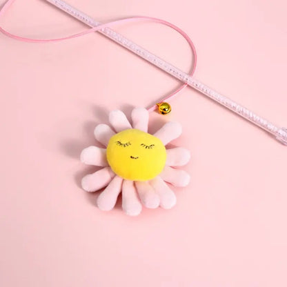 Tige de jeu avec pendentif en peluche et cloche pour chat Pour toi Mon chat