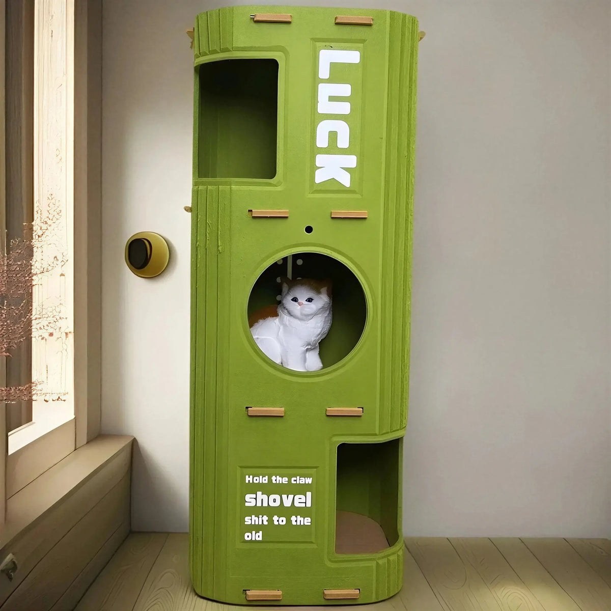 Tour de Cachette pour Chat en Carton Empilable Pour toi Mon chat