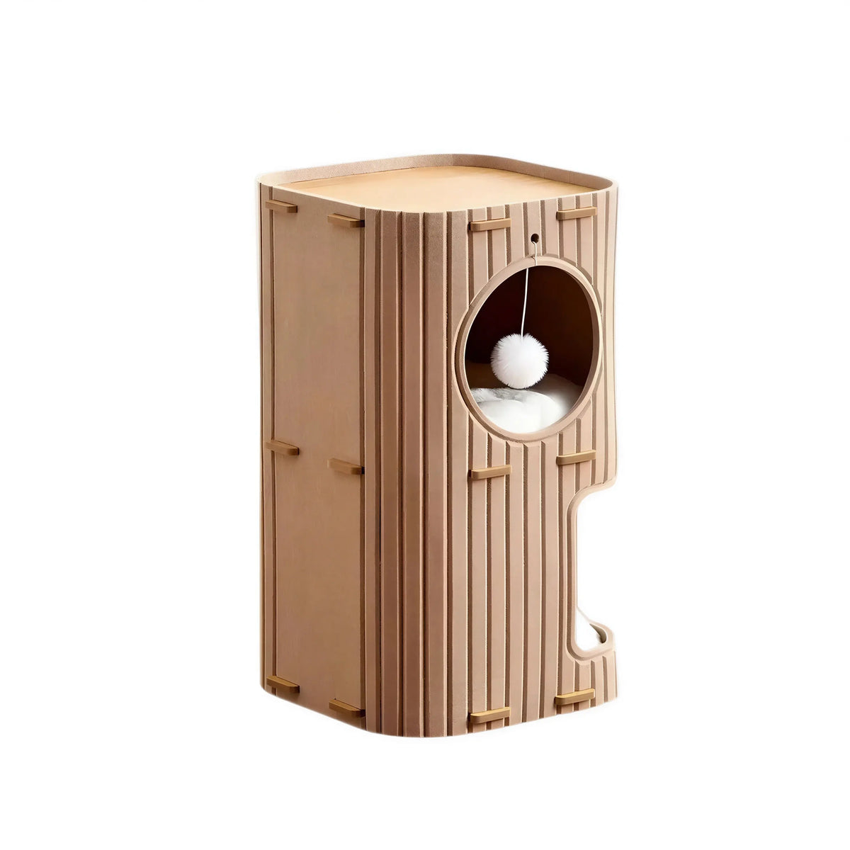 Tour de Cachette pour Chat en Carton Empilable Pour toi Mon chat