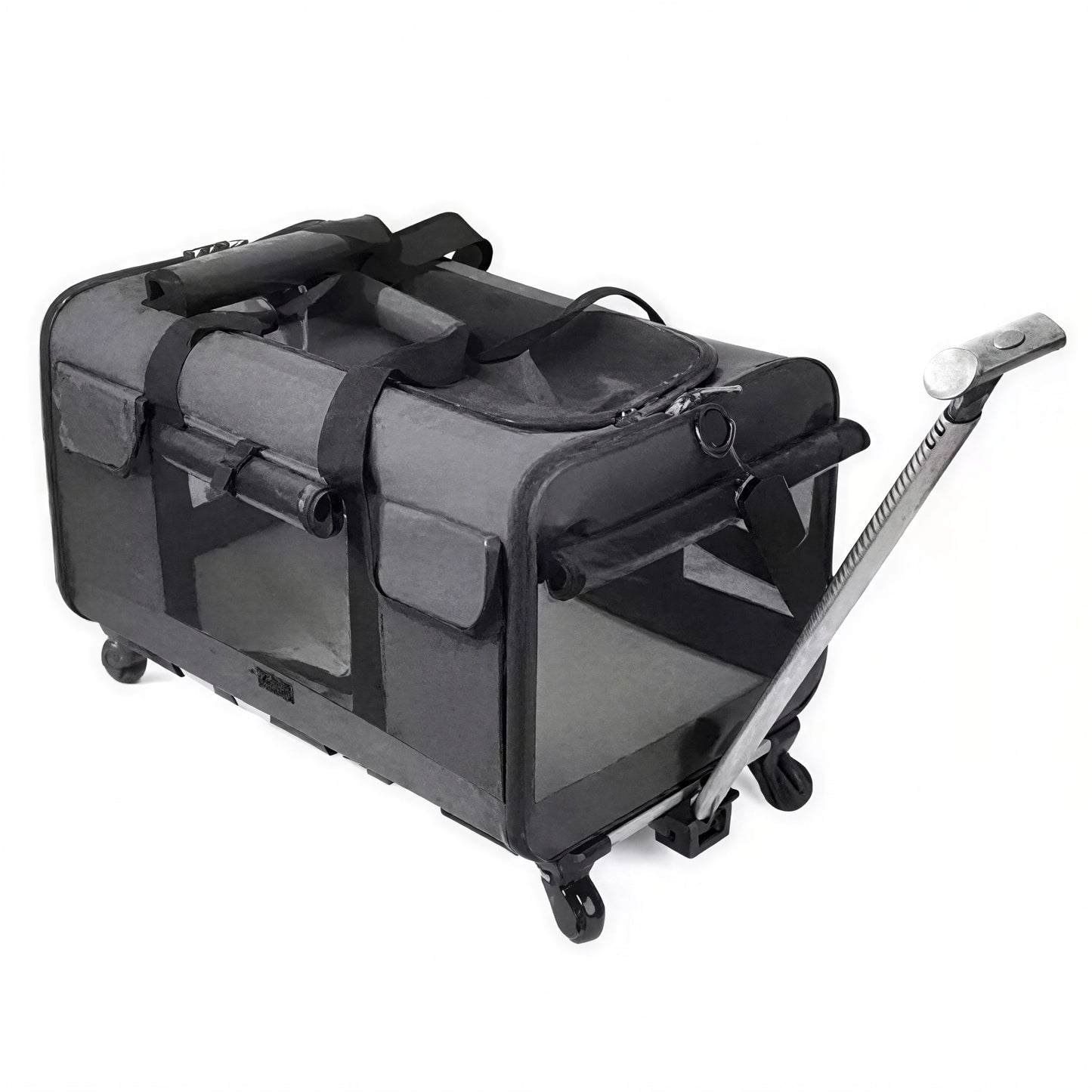Poussette Chat Style Valise Respirante et Pliable Pour toi Mon chat