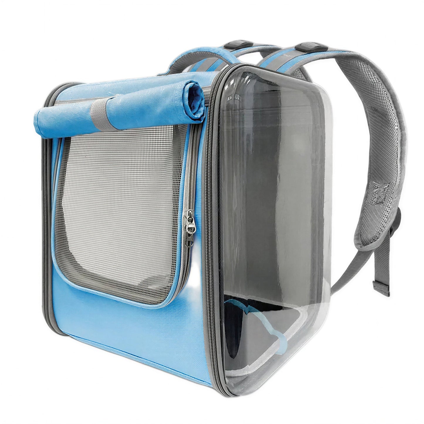 Sac à dos carré de transport spacieux pour chat Pour toi Mon chat