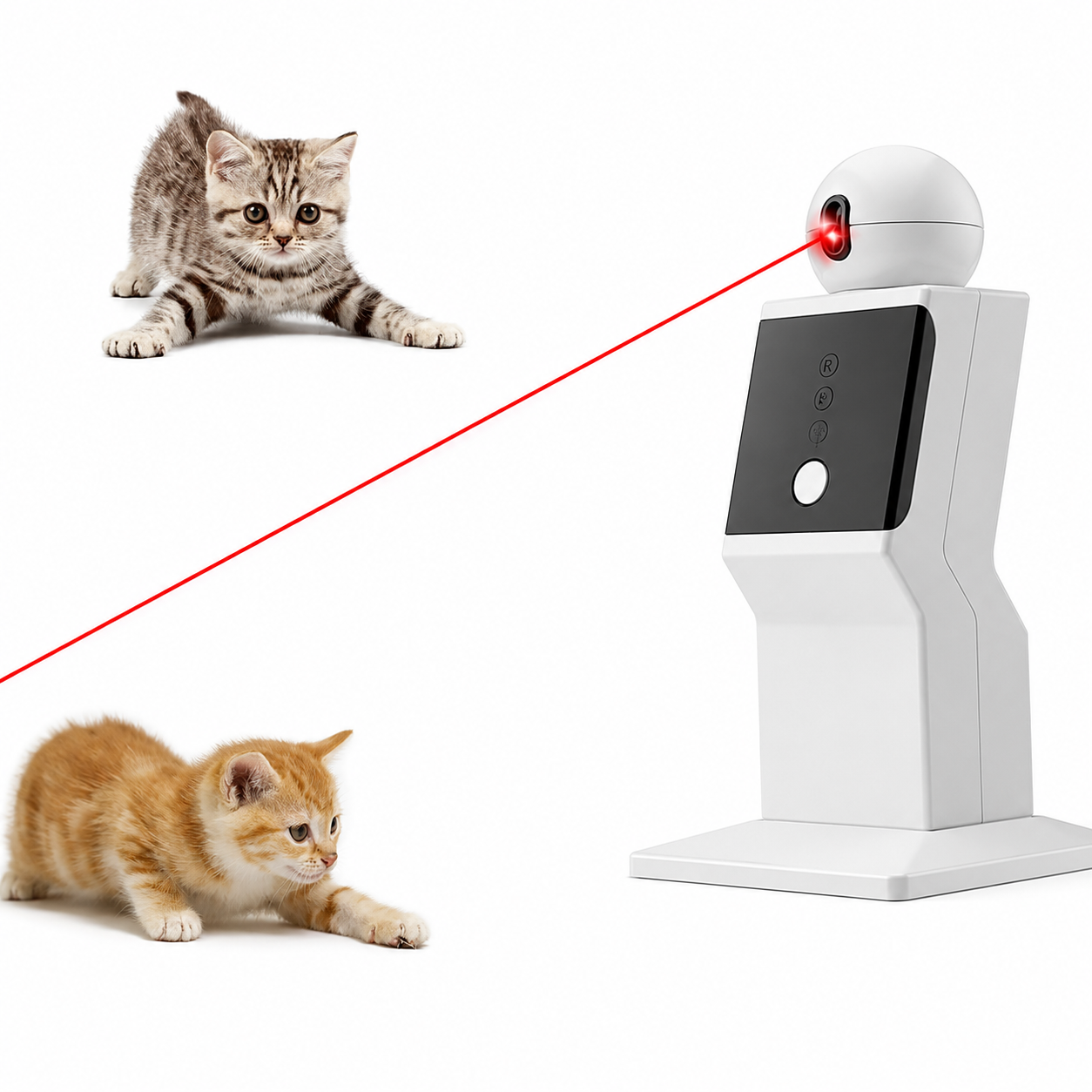 Robot rotatif à laser rouge 360 degrés à trois vitesses pour chat Pour toi Mon chat