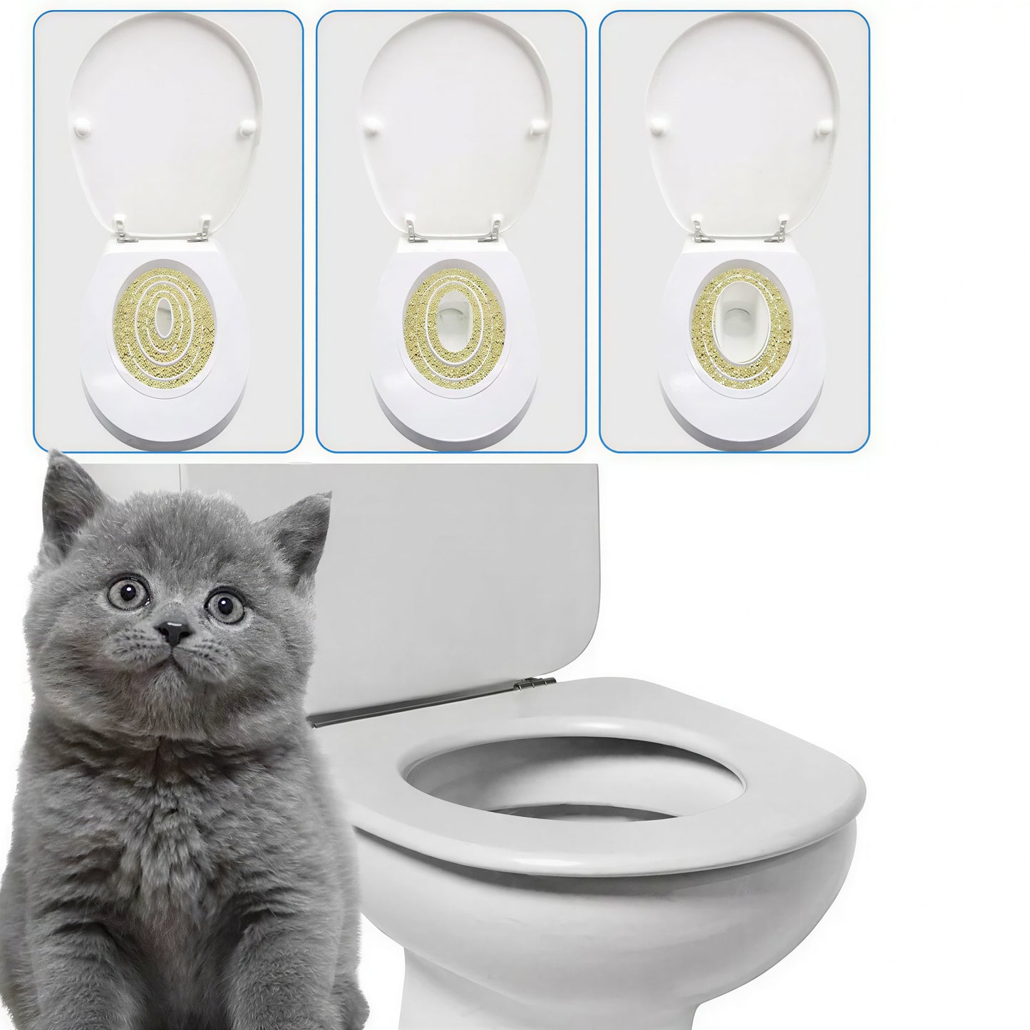 Toilettes d'entraînement en PVC pour chat - vue 2