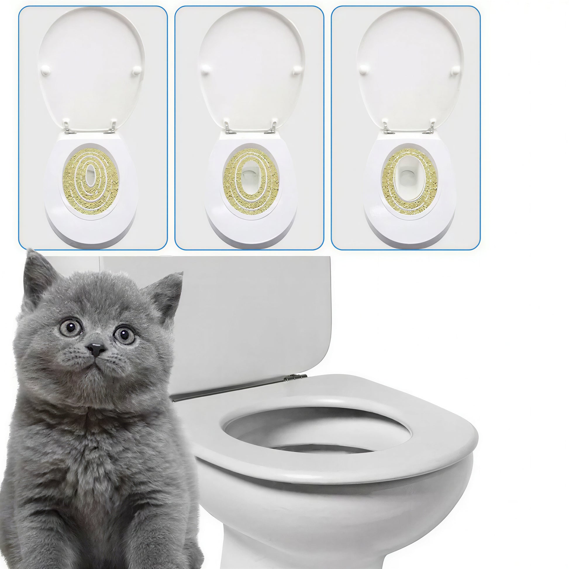 Toilettes d'entraînement en PVC pour chat - vue 2