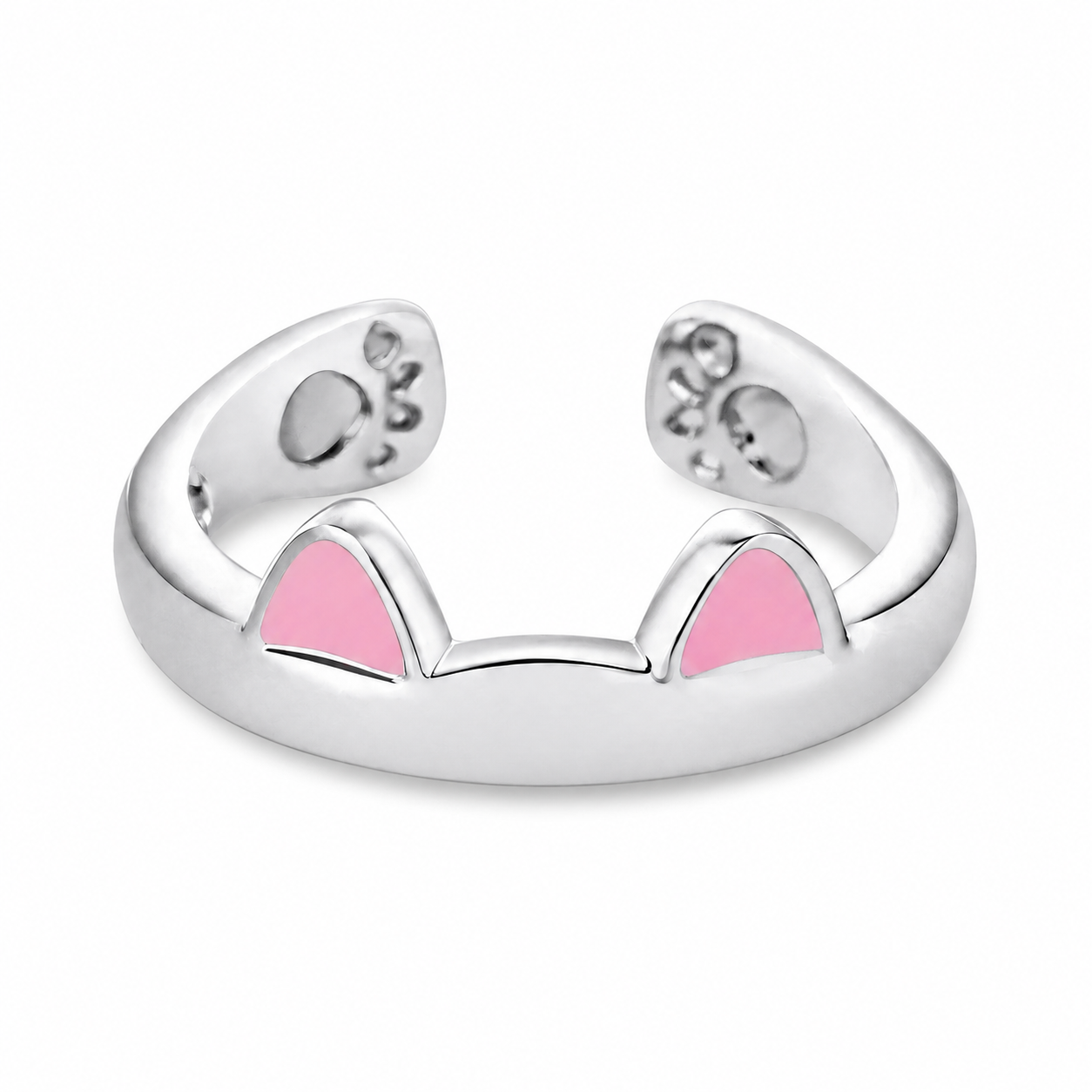 Bague Chat Ouverte en Forme d'Oreilles Pour toi Mon chat