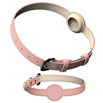 Collier Chat Anti Étranglement avec Emplacement pour Airtag en Silicone et Simili cuir - vue 2