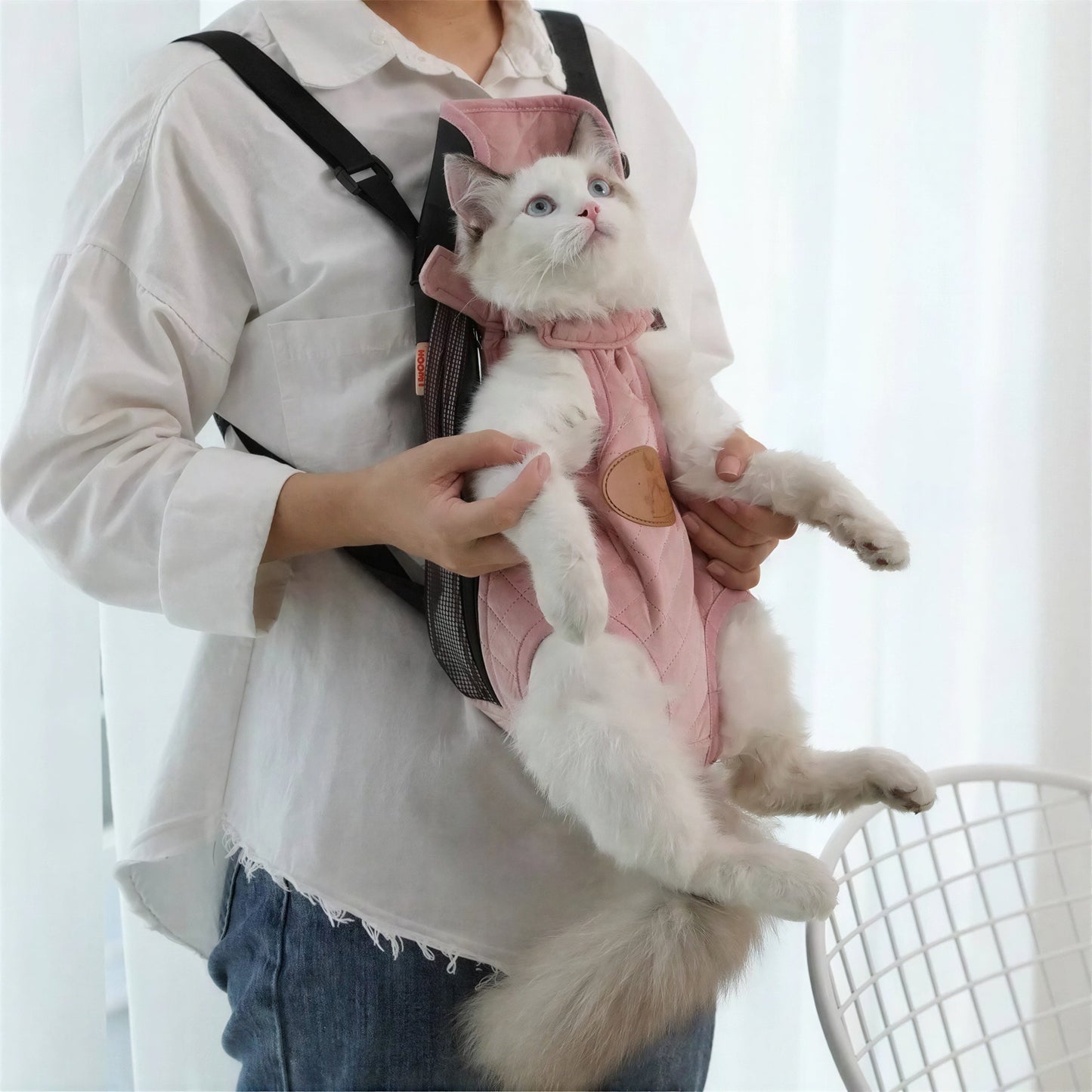Sac à dos de transport pour chat en plusieurs couleurs Pour toi Mon chat