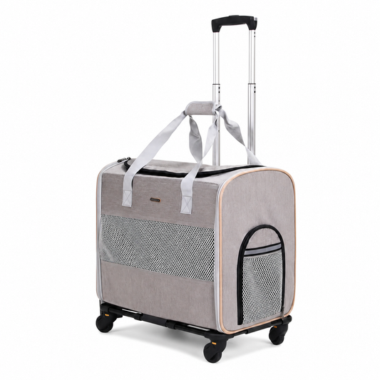 Sac portable télescopique à roulettes pour chat Pour toi Mon chat