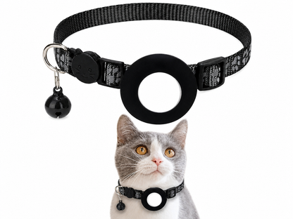 Collier Chat Anti Étranglement à Dégagement Rapide avec Emplacement pour Traqueur Pour toi Mon chat