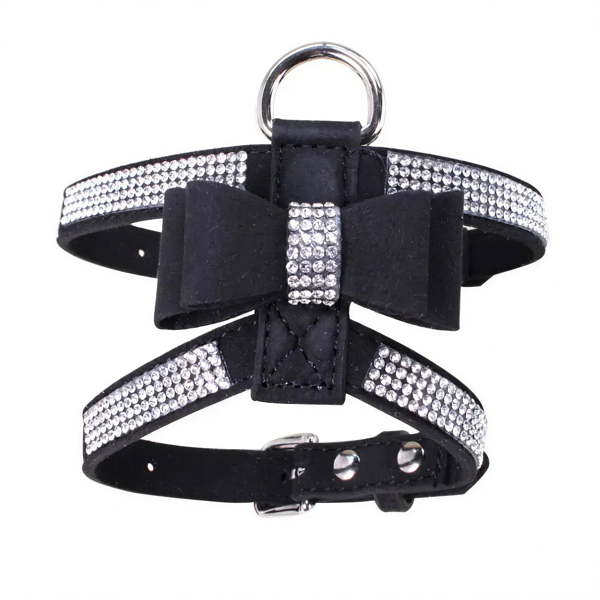 Harnais de poitrine en strass avec nœud de papillon pour chat Pour toi Mon chat