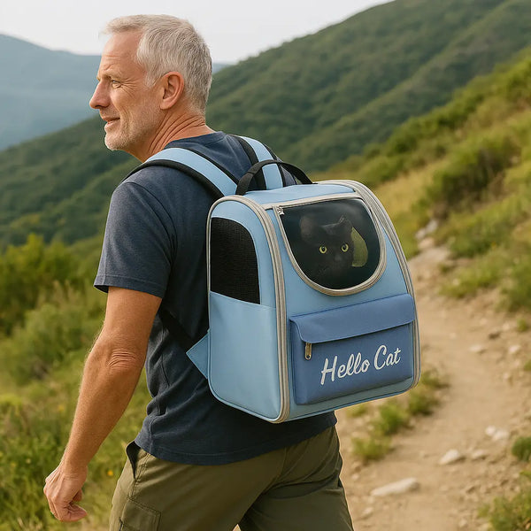 Sac a Dos Chat - Hello Cat Mission Spatiale pour Votre Animal de Compagnie Pour toi Mon chat