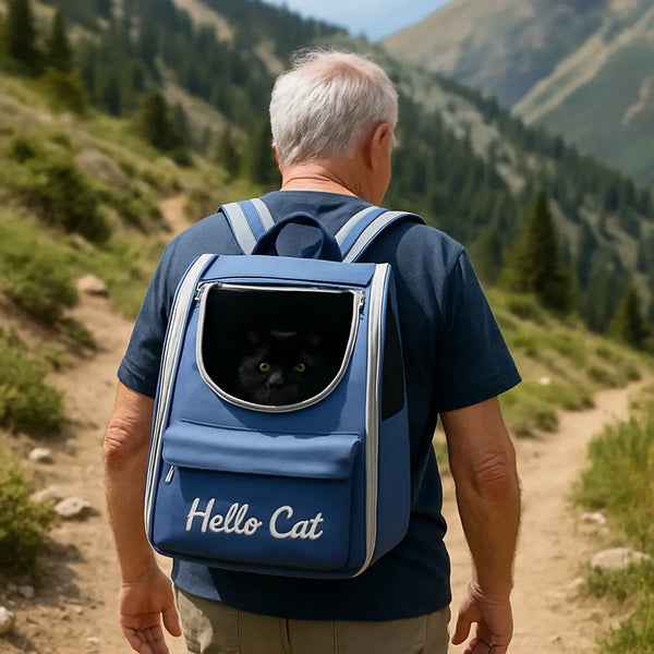 Sac a Dos Chat - Hello Cat Mission Spatiale pour Votre Animal de Compagnie Pour toi Mon chat