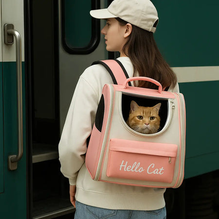 Sac a Dos Chat - Hello Cat Mission Spatiale pour Votre Animal de Compagnie Pour toi Mon chat