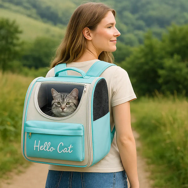 Sac a Dos Chat - Hello Cat Mission Spatiale pour Votre Animal de Compagnie Pour toi Mon chat