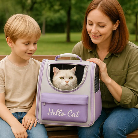 Sac a Dos Chat - Hello Cat Mission Spatiale pour Votre Animal de Compagnie Pour toi Mon chat