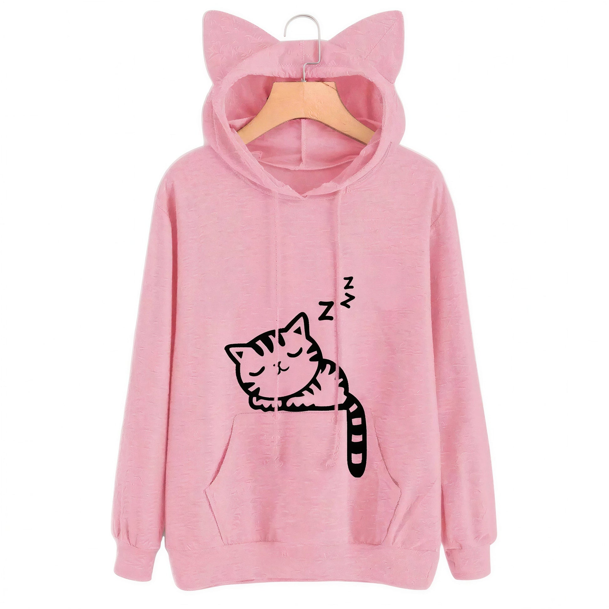Sweat à capuche en forme de chat pour femmes Pour toi Mon chat