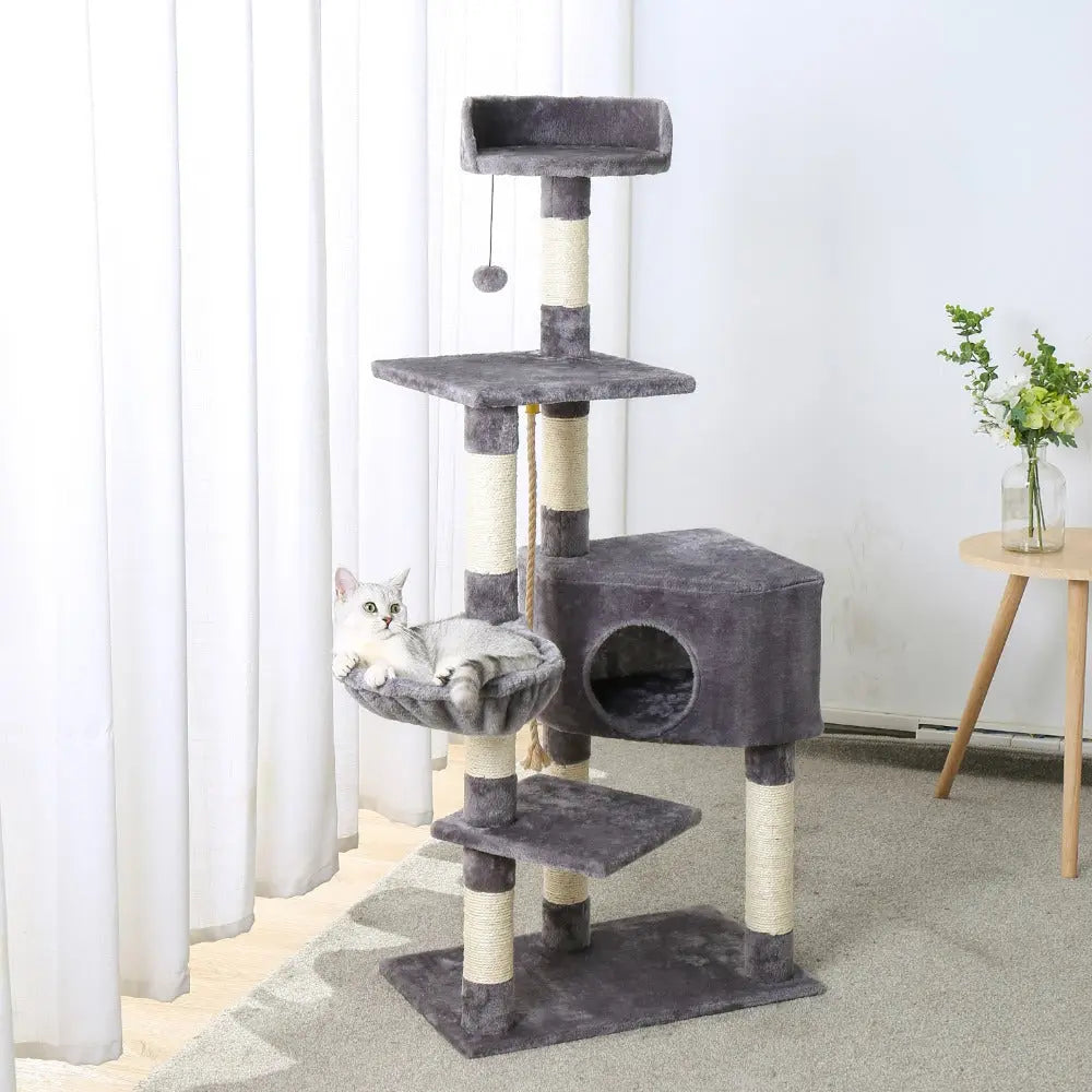 Arbre à chat avec corde et boule Pour toi Mon chat