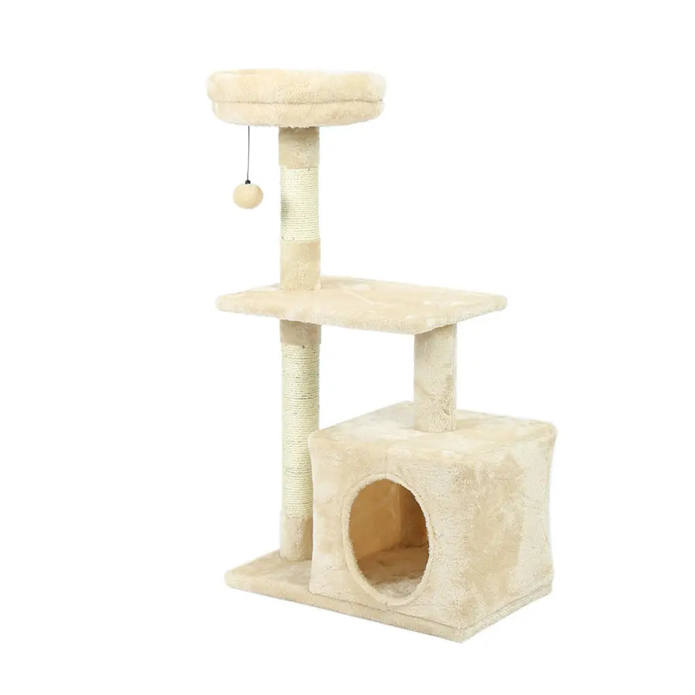 Arbre à chat avec plateforme et boule pendante Pour toi Mon chat
