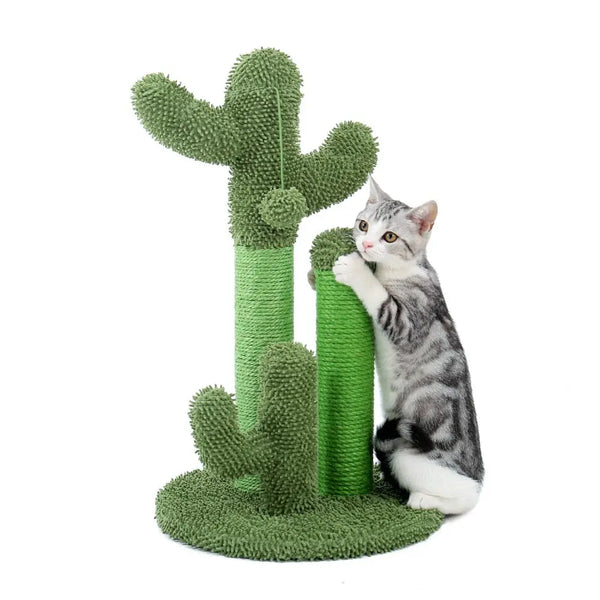 Arbre à chat mignon en forme de cactus avec boule Pour toi Mon chat