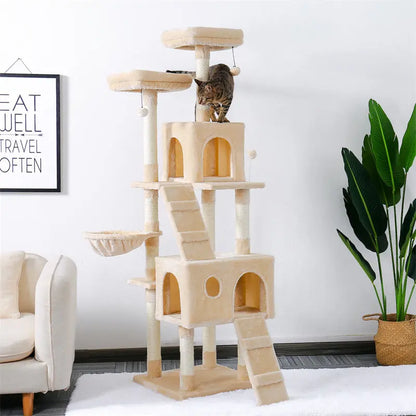 Arbre à chat plusieurs niveaux avec perchoirs confortables Pour toi Mon chat