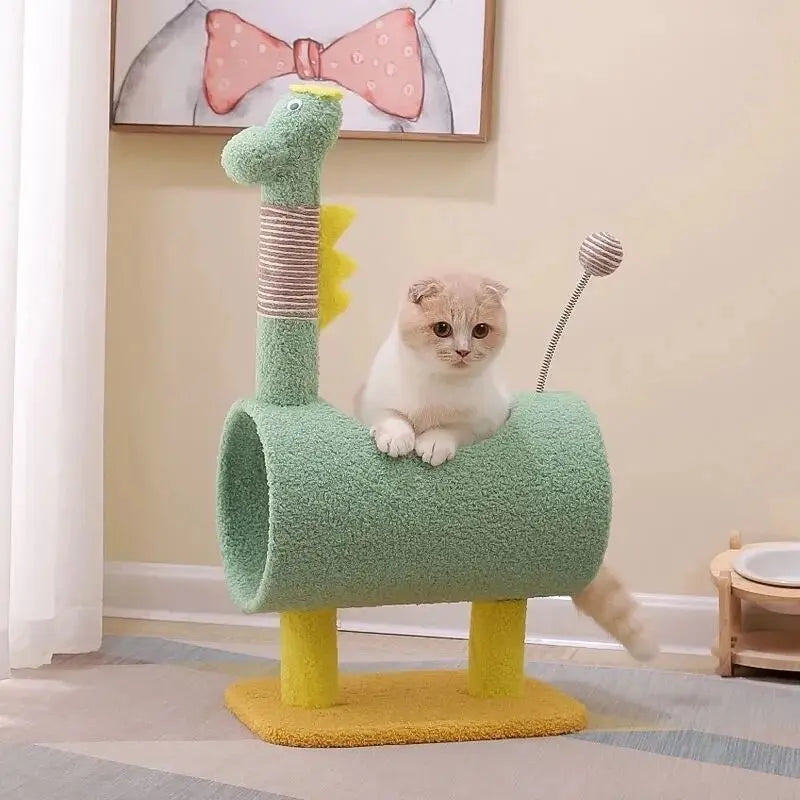 Arbre d'escalade en design de dinosaure pour chat Pour toi Mon chat