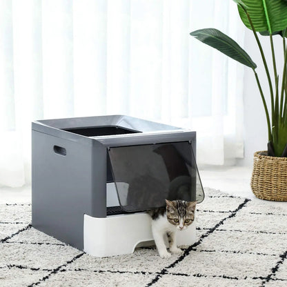 Bac à litière avec pelle pour chat Pour toi Mon chat