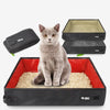 Bac à litière de voyage pliable et portable pour chat Pour toi Mon chat