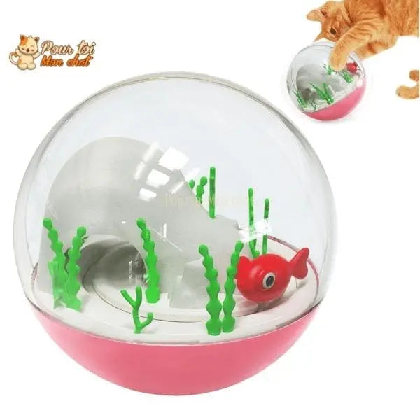Balle de jeu interactive “aquarium” pour chat - AQUA'CHAT™ - Pour toi Mon chat